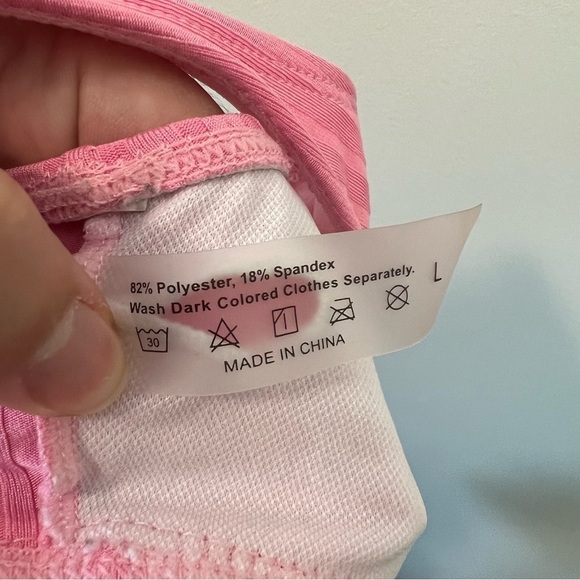 Pink Ribbed Bikini Set - Picture 4 of 5